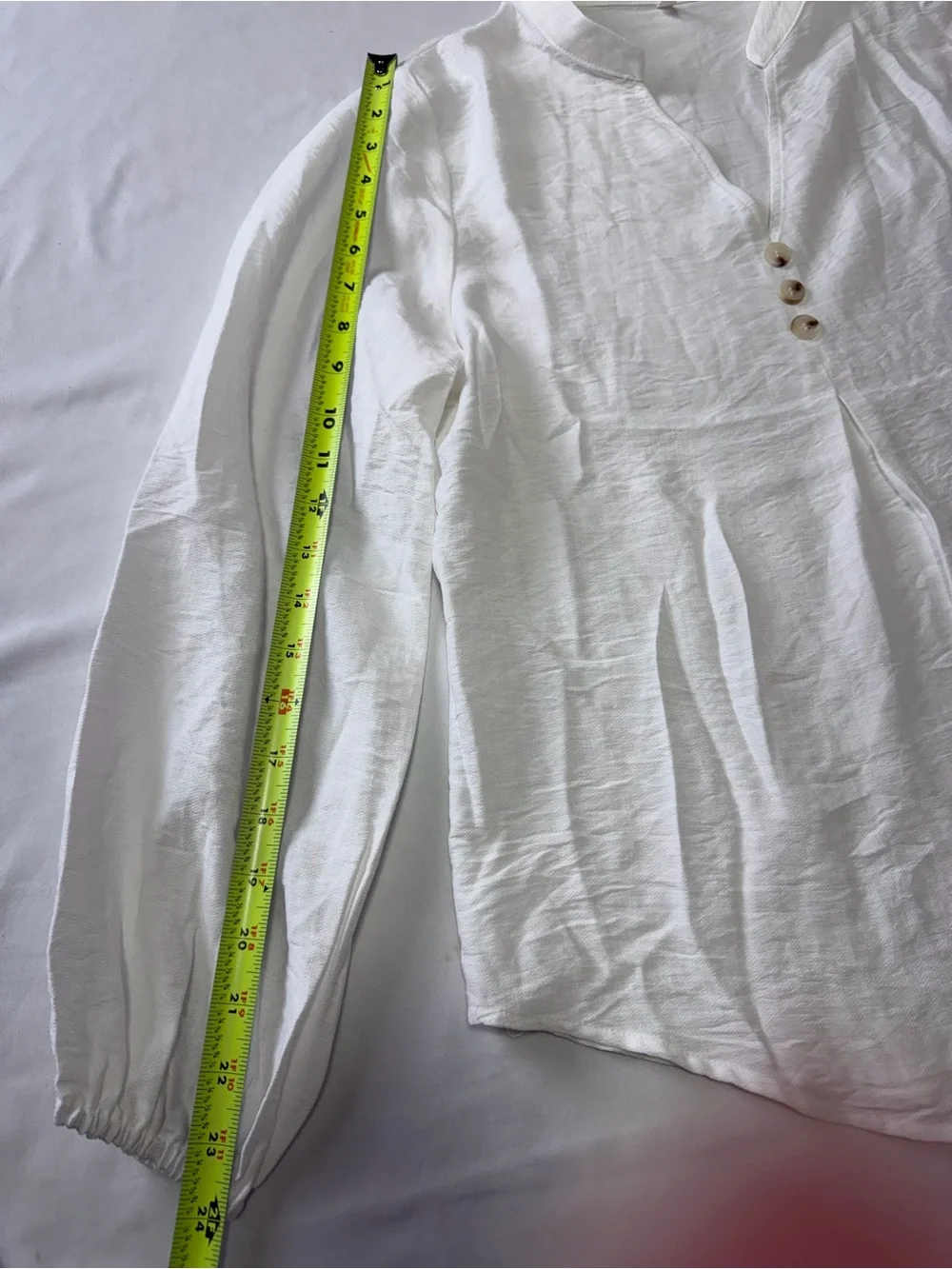 HALARA White Lightweight Collared Blouse - Picture 7 of 9